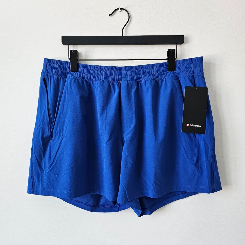 NWT LULULEMON GLCT Galactic Blue Pace Breaker Shorts 5" Linerless Men's XXL